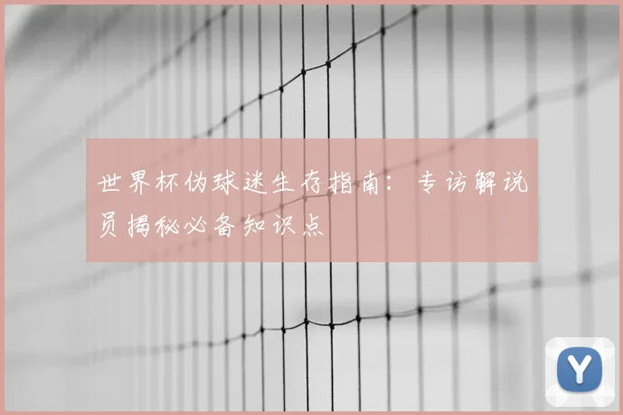 世界杯伪球迷生存指南：专访解说员揭秘必备知识点
