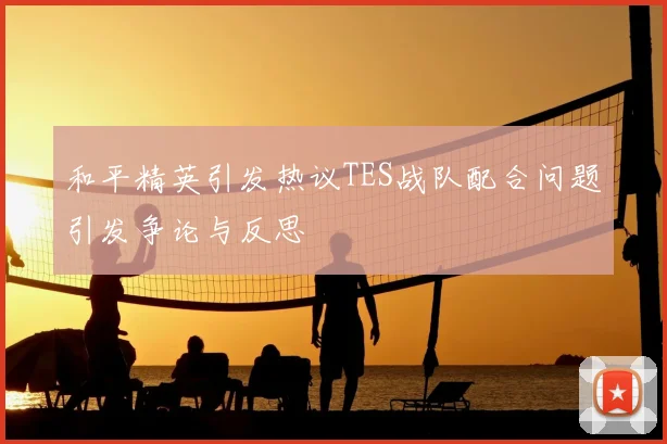 和平精英引发热议TES战队配合问题引发争论与反思