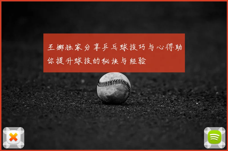 王娜独家分享乒乓球技巧与心得助你提升球技的秘诀与经验